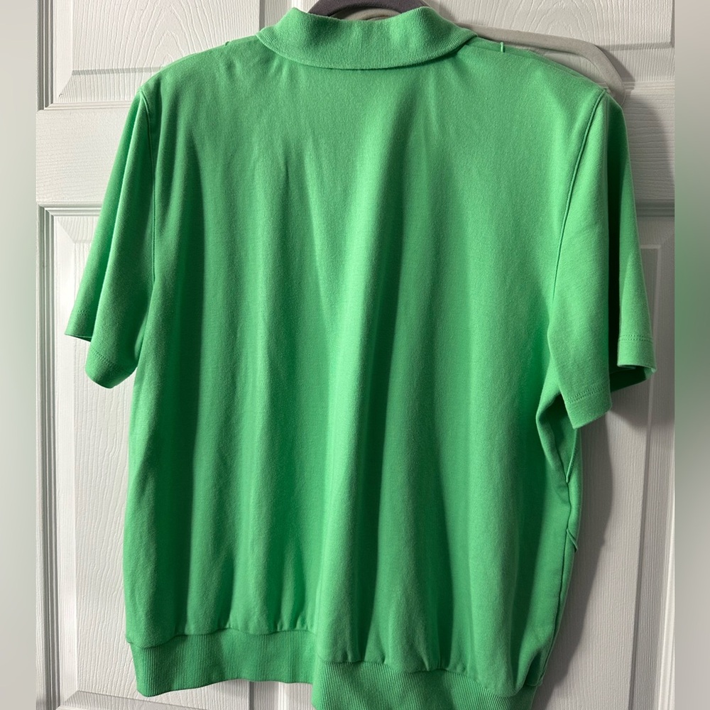 Alfred dunner women’s polo size large green great details !!!! - Picture 2 of 8